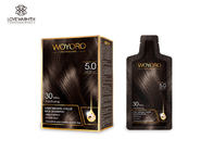 Hızlı Açık Kahverengi Saç Rengi Şampuanı, Poşetler Hafif Formül Saç Boyası Şampuanı