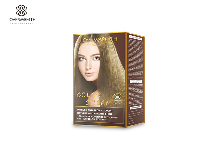 4/33 Ton Kalıcı Saç Rengi Kremi, Aile% 100 Beyaz Saç Boyası Seti