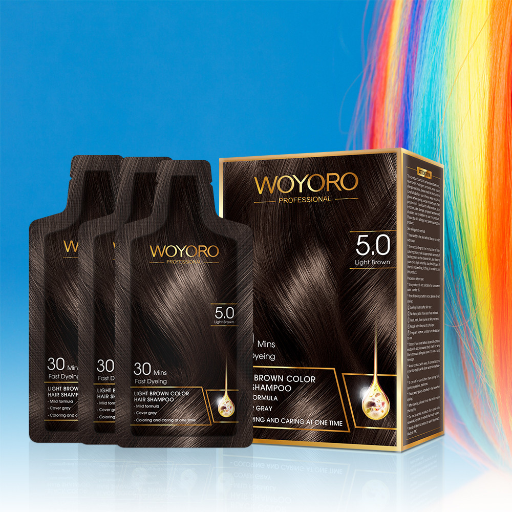 Siyah Kalıcı Boya Saç Rengi Şampuanı 15ml Oksidan Hızlı
