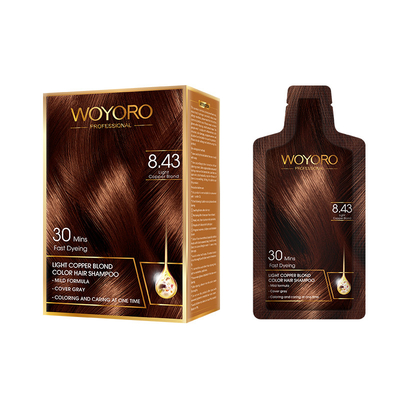 Hafif Bitki Formülü Saç Rengi Şampuan Düşük Amonyak / Saç Boyası Şampuanı