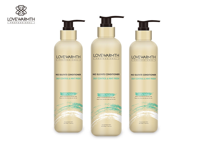 Nane taze keratin sülfat ücretsiz saç şampuanı doğal madde yağlı kontrol